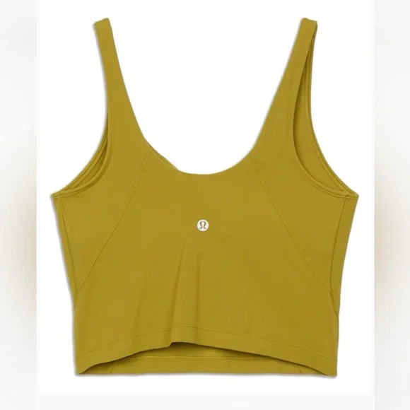 Mustard Yellow Athletic Crop Top - Picture 4 of 6